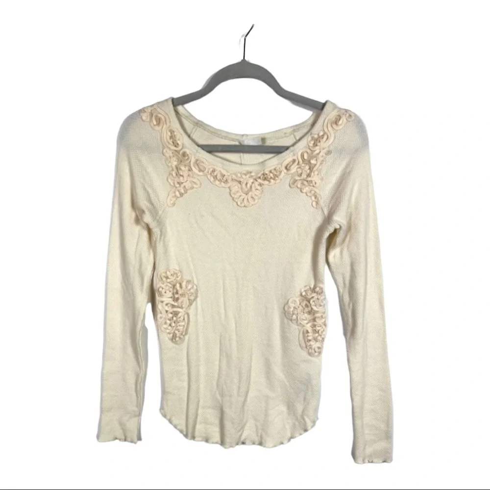 Free people embroidered thermal top